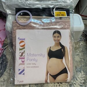 Joyspun Maternity Lace Underbelly Panty 3-Pack sz L (12-14)‎ new in sealed pack